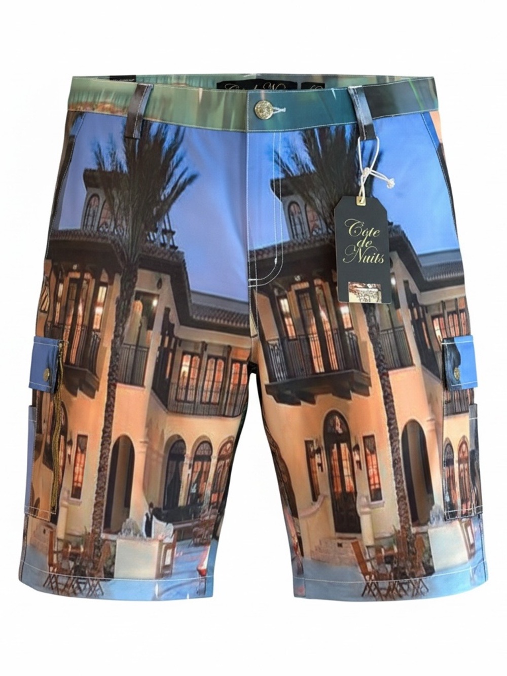 Men's Cote de Nuits Scenic Cargo Shorts size 42-Hand Crafted-New with Tags